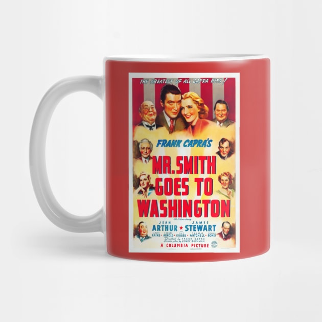 Restored Reproduction of Mr. Smith Goes To Washington Movie Poster - 1939 by vintageposterco